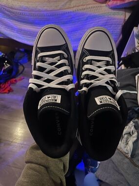 Converse High Top Sneakers in Black and White